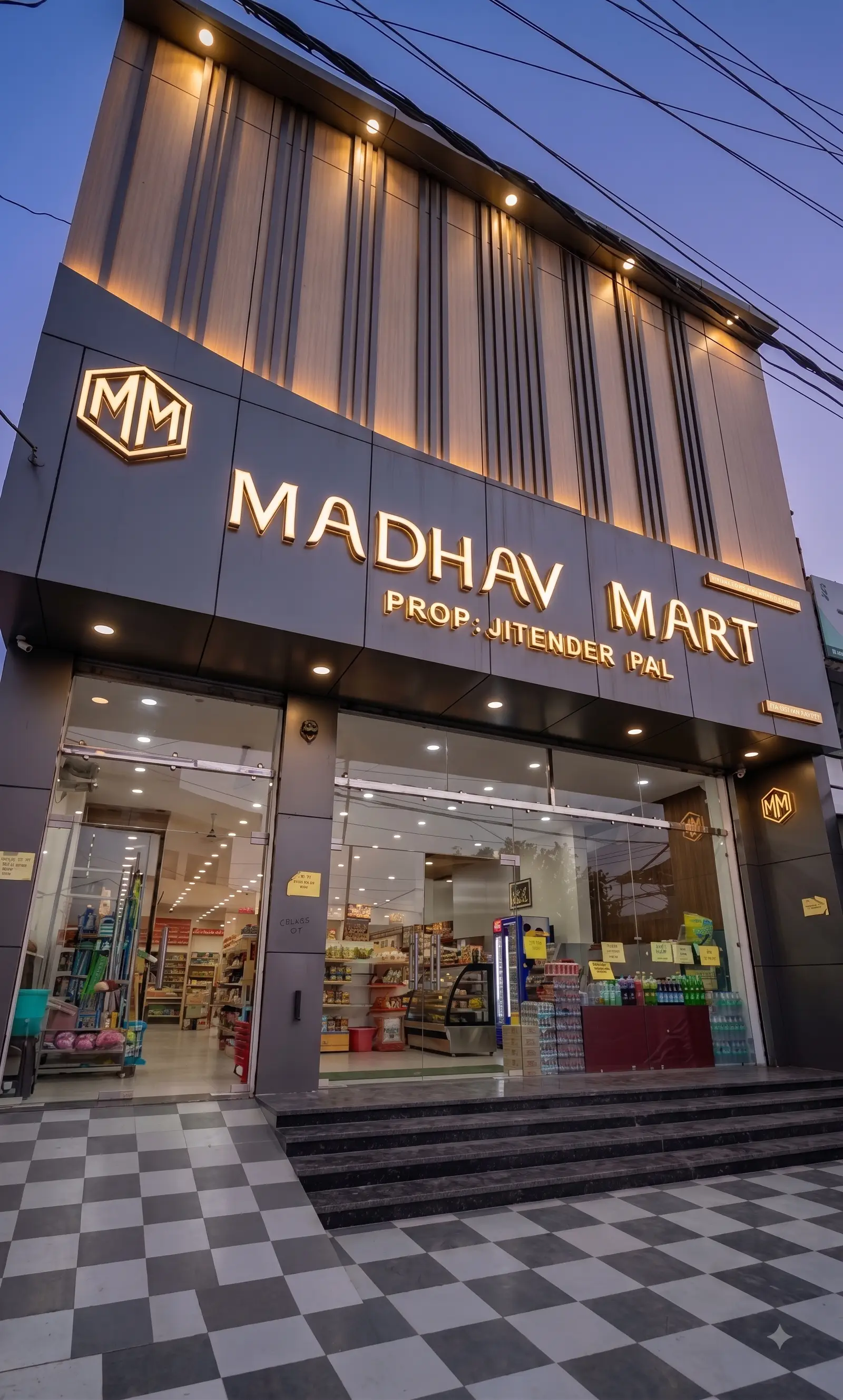 Madhav Mart Supermarket Building Exterior View