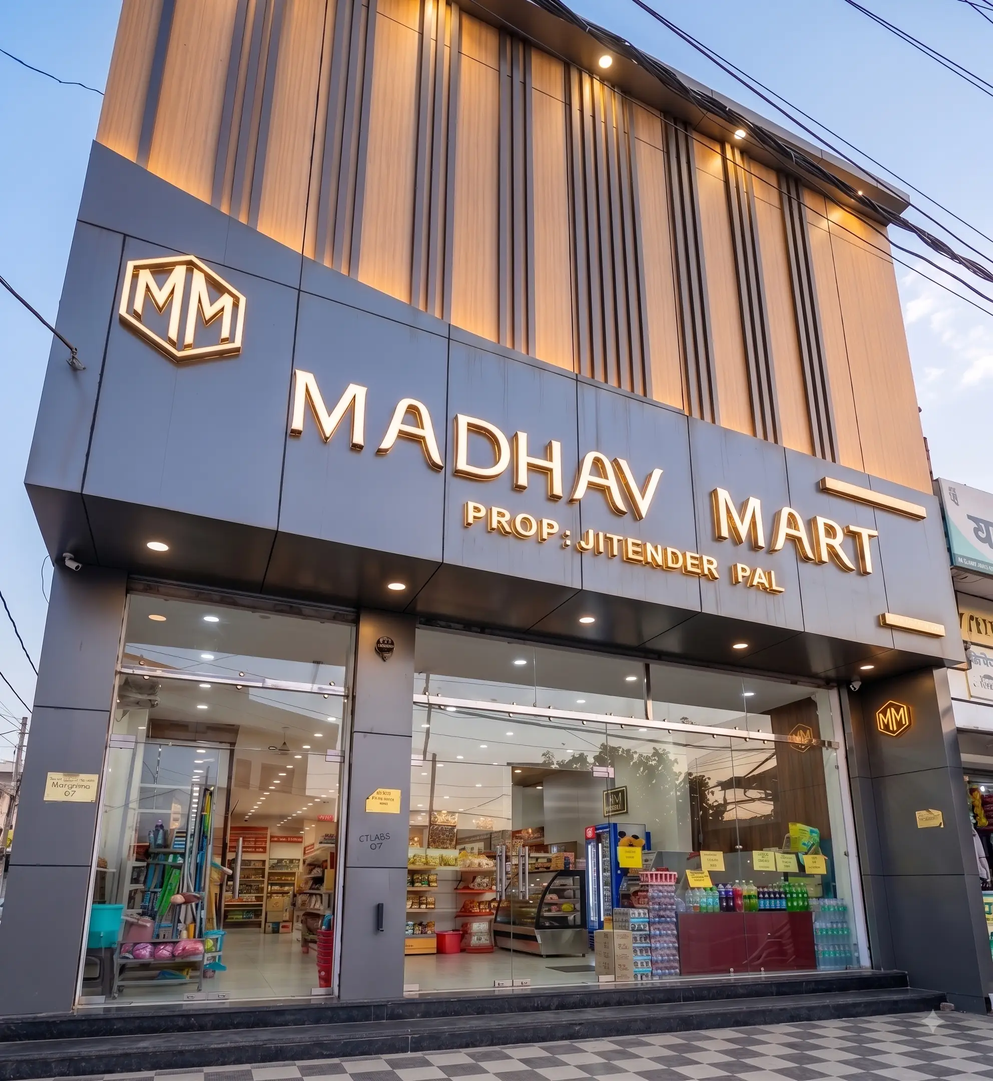 Madhav Mart Storefront Real Exterior View